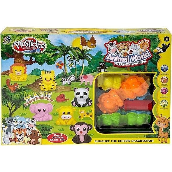 Zestaw ciastoliny z akcesoriami Animal World EDUKAMP