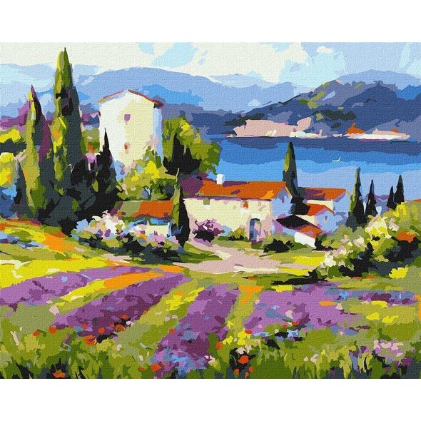 Malowanie po numerach - Miasteczko 40x50cm EDUKAMP