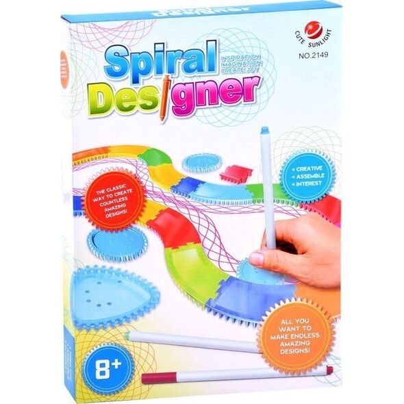 Spirograf Zestaw do rysowania KREATYWNE spirale Pomoc w rysowaniu TA0080 EDUKAMP