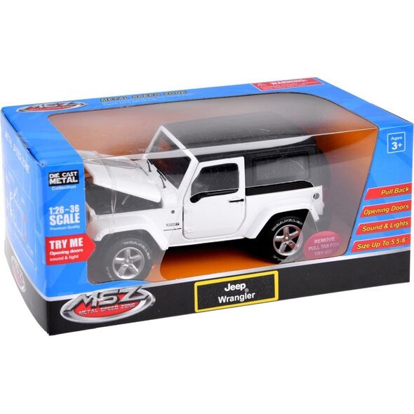 Auto terenowe Jeep Wrangler metalowy 1:32 ZA3751 EDUKAMP