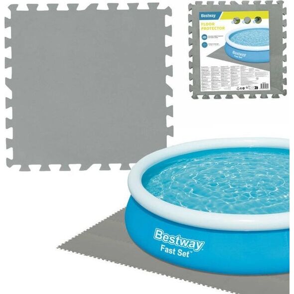 Bestway Piankowa mata pod basen SZARY 50cmx50cm 58639 EDUKAMP