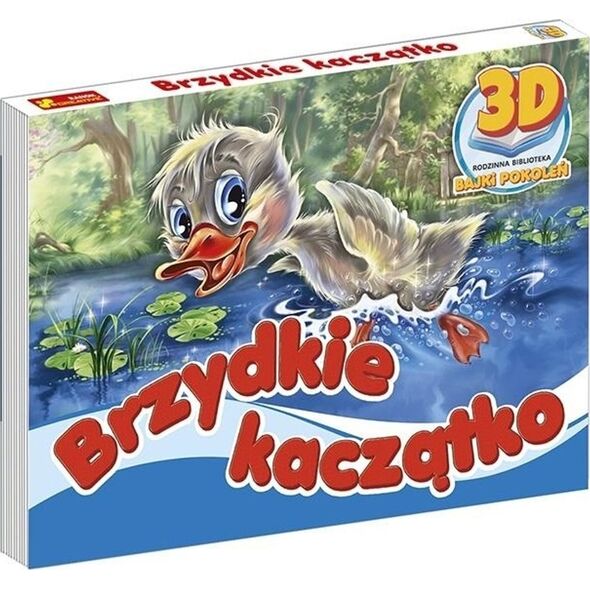 Książka 3D Brzydkie Kaczątko bajki z morałem rozkładana