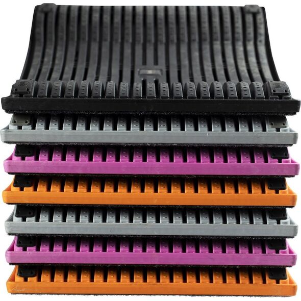 Gymba activation board and massage balls, anthracite