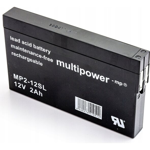 Akumulator Multipower MP2-12SL 12V2Ah F1