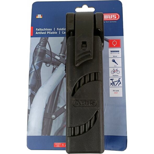 LOCK BICYCLE 9501 CL FD 90/K/B/BK