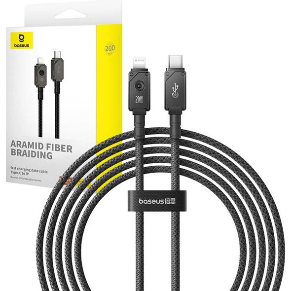 Kabel USB Baseus USB-C - Lightning 2 m Czarny (P10355803111-01)