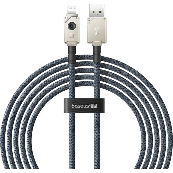 Kabel USB Baseus USB-A - Lightning 2 m Granatowy (P10355802221-01)