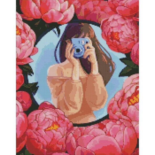Norimpex Diamentowa mozaika - Kwiatowe selfie 40x50cm