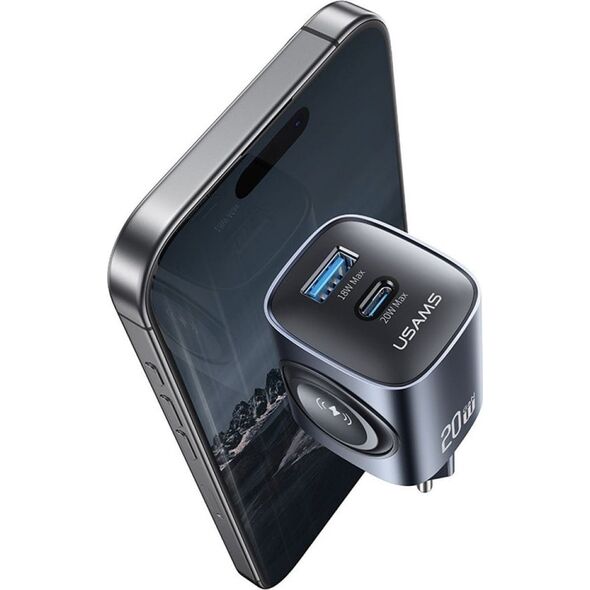 Φορτιστής τοίχου USAMS CC293 T67 20W iWatch 1xUSB-C 1xUSB-A tarnish