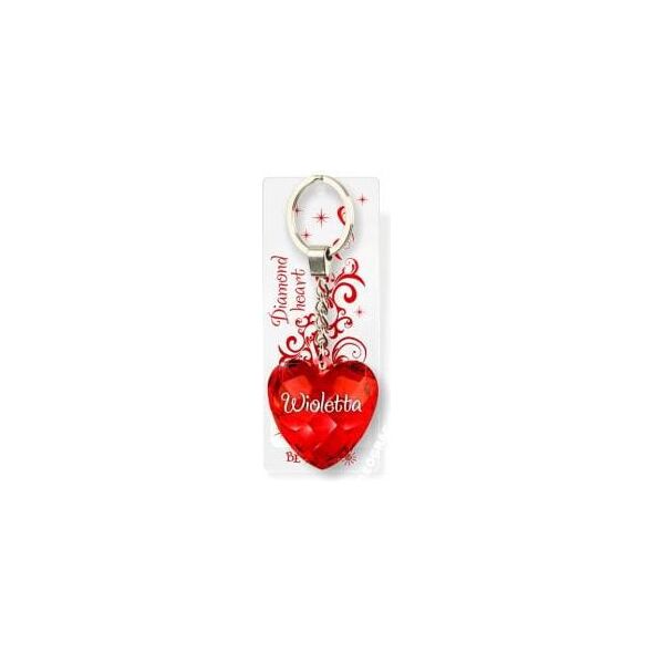 Breloczek Be Happy Brelok Serce Diamentowe - Wioletta (BEHA0092)