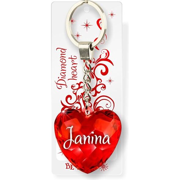 Breloczek Be Happy Brelok Serce Diamentowe - Janina (BEHA0060)