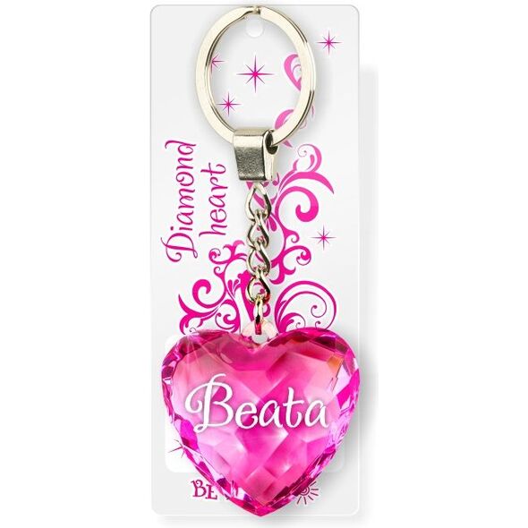 Breloczek Be Happy Brelok Serce Diamentowe - Beata (BEHA0041)