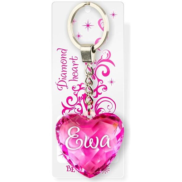 Breloczek Be Happy Brelok Serce Diamentowe - Ewa (BEHA0049)