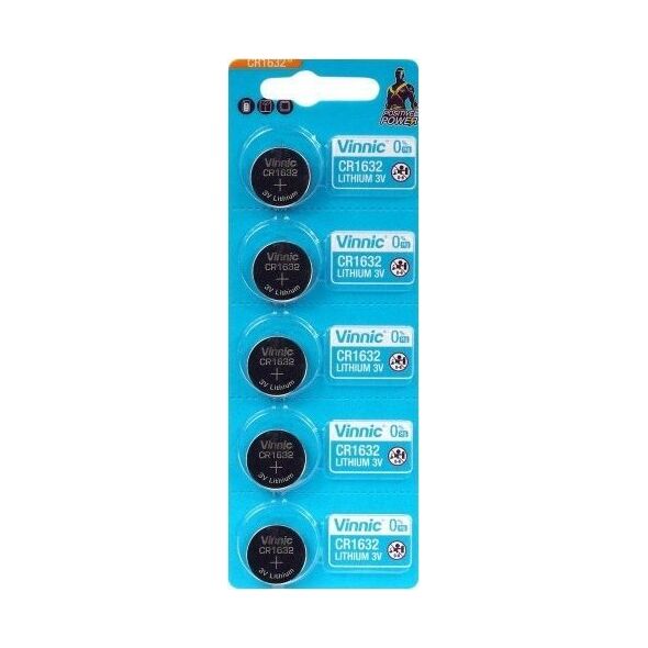 Vinnic VINNIC BATERIA LITOWA GUZIKOWA CR1632 BLISTER 5 SZTUK CR1632