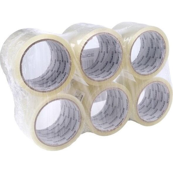 Taśma pakowa transparentna 72mm x 60y (6szt) EDUKAMP