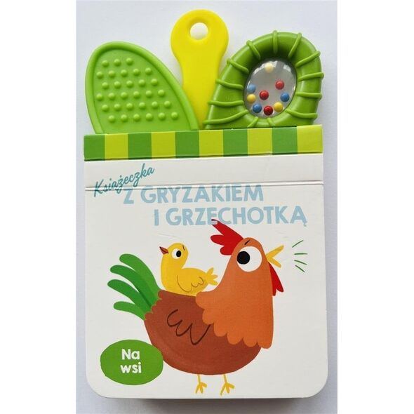 Książeczka z gryzakiem i grzechotką. Na wsi EDUKAMP