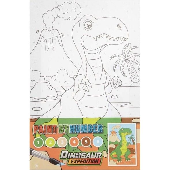 Malowanie po numerach Dino zielony EDUKAMP