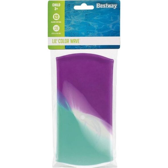 Bestway Silikonowy czepek kąpielowy basenowy dla dzieci KOLOROWY 3+ 26049 EDUKAMP