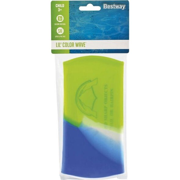 Bestway Silikonowy czepek kąpielowy basenowy dla dzieci KOLOROWY 3+ 26049 EDUKAMP