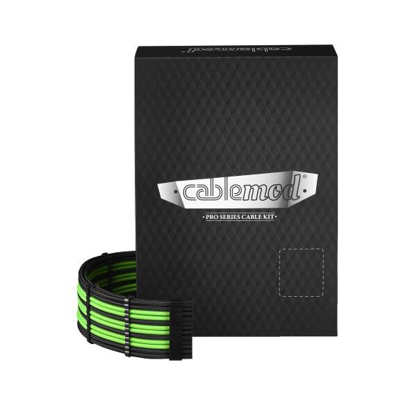CableMod Zestaw kabli, Zielony (CM-PCSI-FKIT-NKKLG-R)