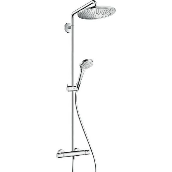 Zestaw prysznicowy Hansgrohe Croma Select S z deszczownicą z baterią termostatyczną chrom (26790000)