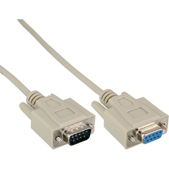 InLine 35er Bulk-Pack InLine® Serial Cable molded DB9 male to female 1:1 grey 3m