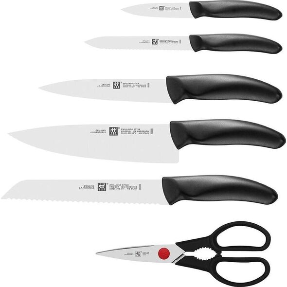 Zwilling Zestaw 5 noży w bloku samoostrzącym szary