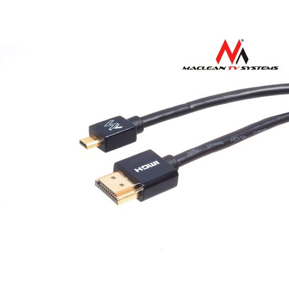 Kabel Maclean HDMI Micro - HDMI 3m czarny (MCTV-723)
