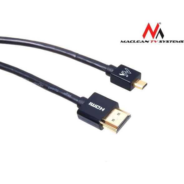 Kabel Maclean HDMI Micro - HDMI 3m czarny (MCTV-723)