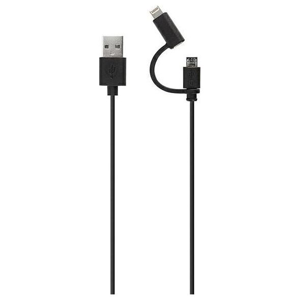 Kabel USB Xqisit microUSB - Lightning 1.8 m Czarny
