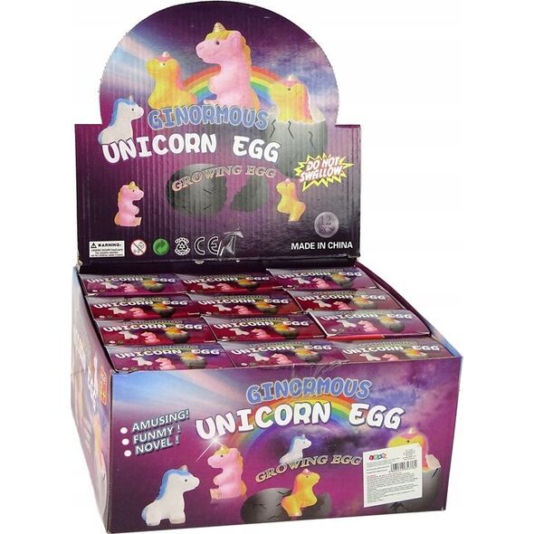 LeanToys Rosnące W Wodzie Jajo Jednorożca 6cm 4 Kolory