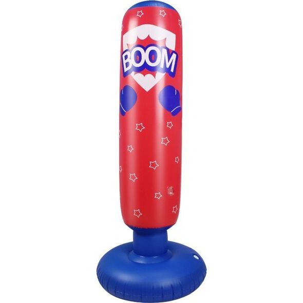 LeanToys Nadmuchiwany Worek Bokserski Czerwono Niebieski 125CM