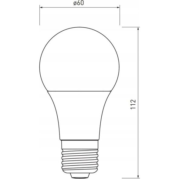 GTV Żarówka LED GTV LD-A60CZ4-10W 10W E27 A60 810lm 87mA AC220-240V 200 stopni 4000K z czujnikiem zmierzchu