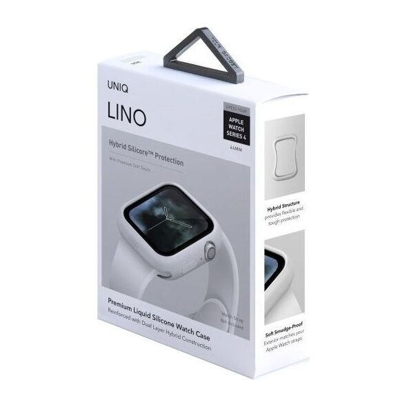 Uniq UNIQ etui Lino Apple Watch Series 5/4 44MM biały/dove white