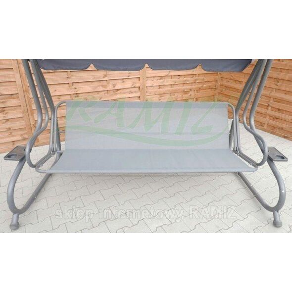 Ramiz HUŚTAWKA OGRODOWA 2w1 Leżanka 3-4 osobowa 214cm x 168 cm x 114 cm huśtawka Ramiz