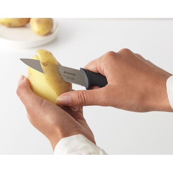 Brabantia BRABANTIA - Tasty+ - Nóż do owoców i warzyw 9 cm - Ciemnoszary