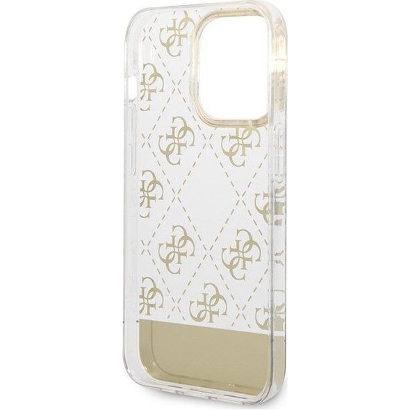 Guess Etui Guess GUHCP14XHG4MHG Apple iPhone 14 Pro Max złoty/gold hardcase 4G Pattern Script