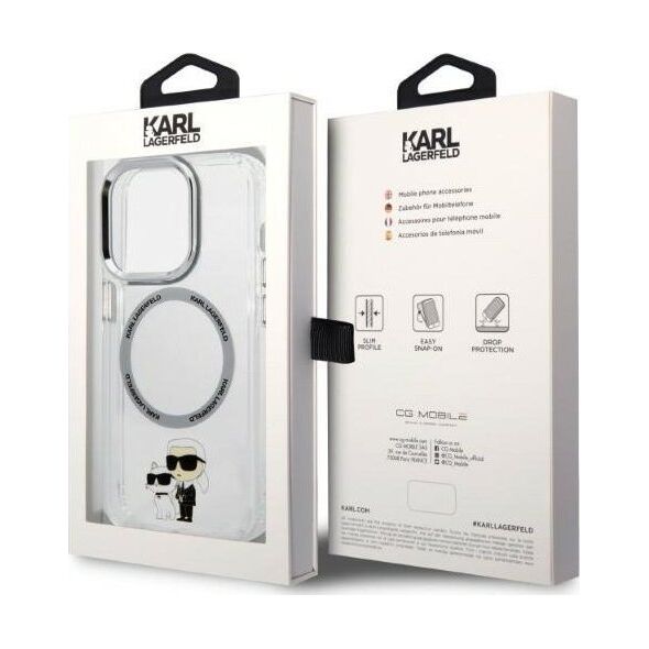Karl Lagerfeld ETUI KARL TRANSPARENT MAGSAFE DO IPHONE 14 PRO MAX uniwersalny