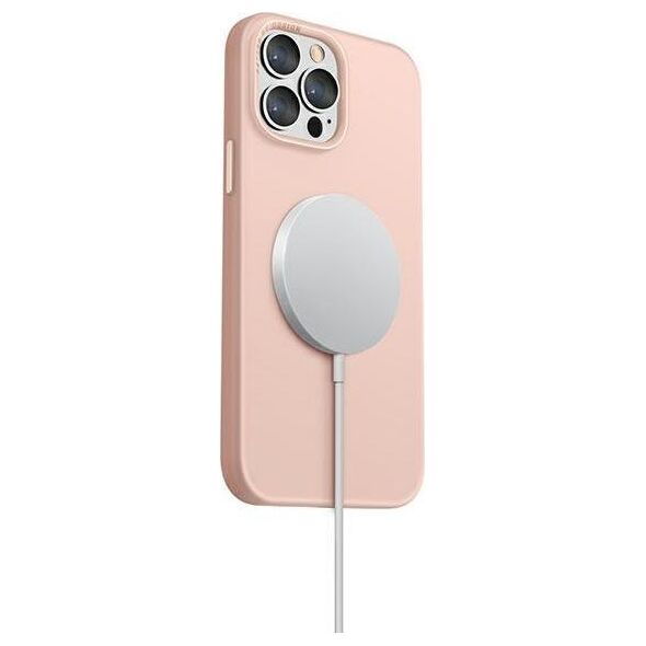 Uniq Etui UNIQ Lino Hue MagSafe Apple iPhone 13 Pro Max różowy/blush pink