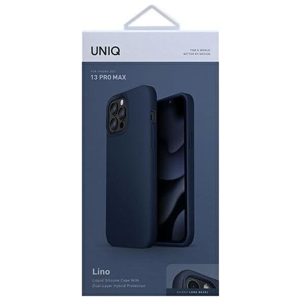 Uniq Etui UNIQ Lino Apple iPhone 13 Pro Max niebieski/marine blue