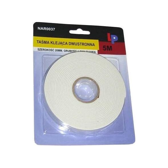 LP NAR0037 Taśma klejąca dwustronna  5m/20/15mm