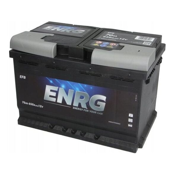 Μπαταρία ENRG 12V 70Ah/650A START&STOP EFB (P+ τυπικός πόλος) 278x175x190 B13 - βάση ύψους 10.5 mm (efb/εκκίνησης)