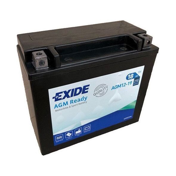 Αθροιστική μπαταρία AGM/Εκκίνησης EXIDE 12V 18Ah 270A P+ Χωρίς συντήρηση 175x87x155mm Ενεργοποιημένη YTX20HL-BS ταιριάζει σε: BOMBARDIER OUTL. OUTLAND. BUELL M2 S1 S3 S3T X1 X1W 400-2300 1978-2018