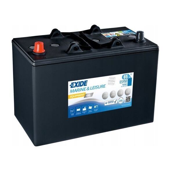 Μπαταρία EXIDE 12V 85Ah/460A EQUIPMENT GEL/ΖΕΛ MARINE/RV (L+ biegun standardowy) 350x175x235 B0 (ζελέ)