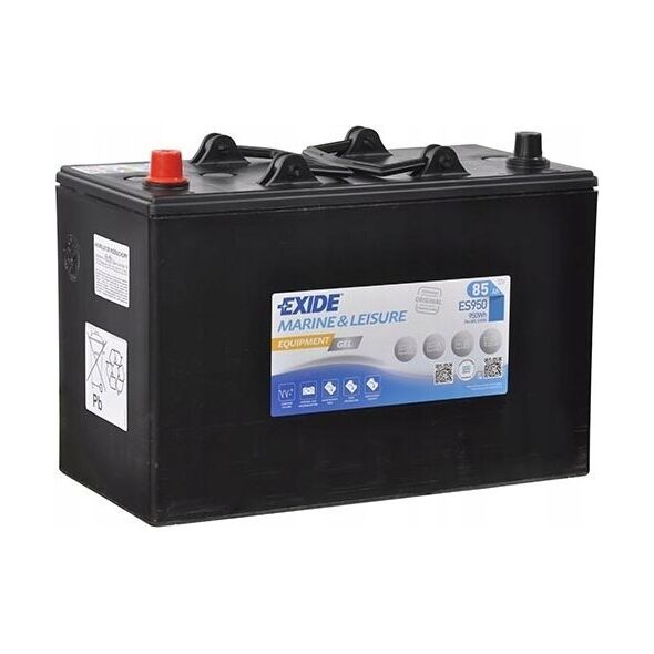 Μπαταρία EXIDE 12V 85Ah/460A EQUIPMENT GEL/ΖΕΛ MARINE/RV (L+ biegun standardowy) 350x175x235 B0 (ζελέ)