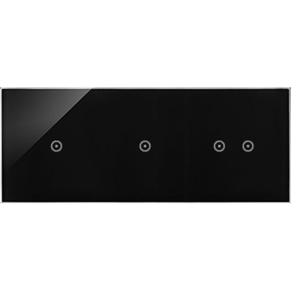 Kontakt-Simon Simon 54 Touch Panel dotykowy 3 moduły 1 pole dotykowe, 1 pole dotykowe, 2 pola dotykowe poziome, zastygła lawa DSTR3112/73