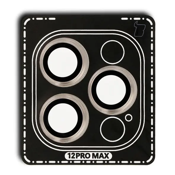 Bizon Glass Snap Lens Apple iPhone 12 Pro Max gold frame