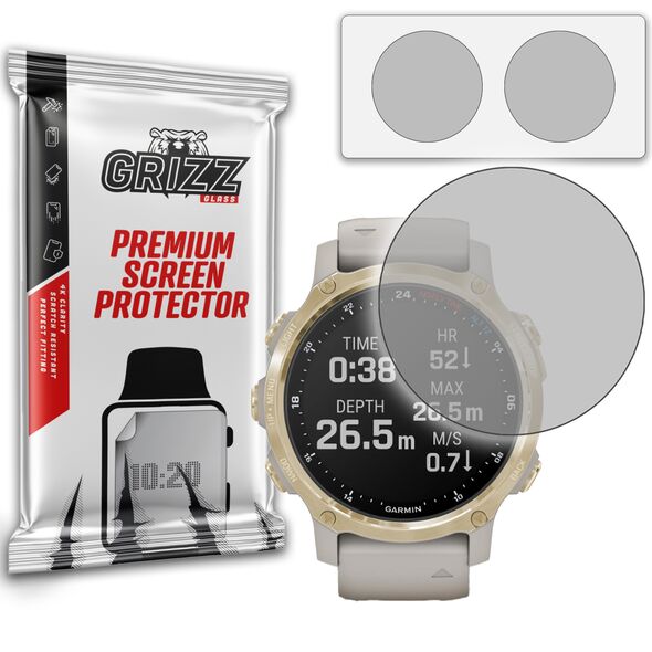 GrizzGlass PaperScreen Garmin Descent Mk2s