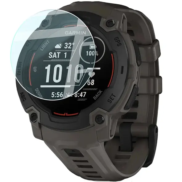 Bizon Glass Watch Clear Garmin Instinct E 45 mm
