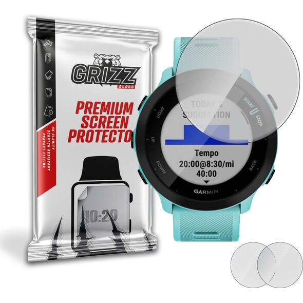 GrizzGlass PaperScreen Garmin Forerunner 55